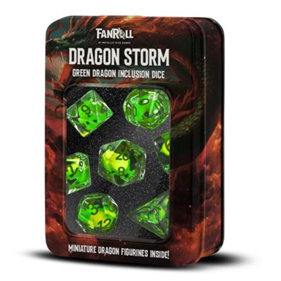Dice - Fanroll -  Dragonstorm Inclusion: Green Dragon