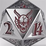 Dice - D20 - Stranger Things: Hellfire Club: Premium Metal D20