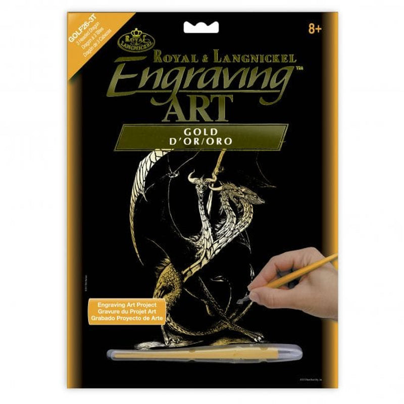 Royal & Langnickel - Engraving Art - 3 Headed Dragon