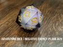 Adventure Dice: Premium Resin d20 - Negative Energy
