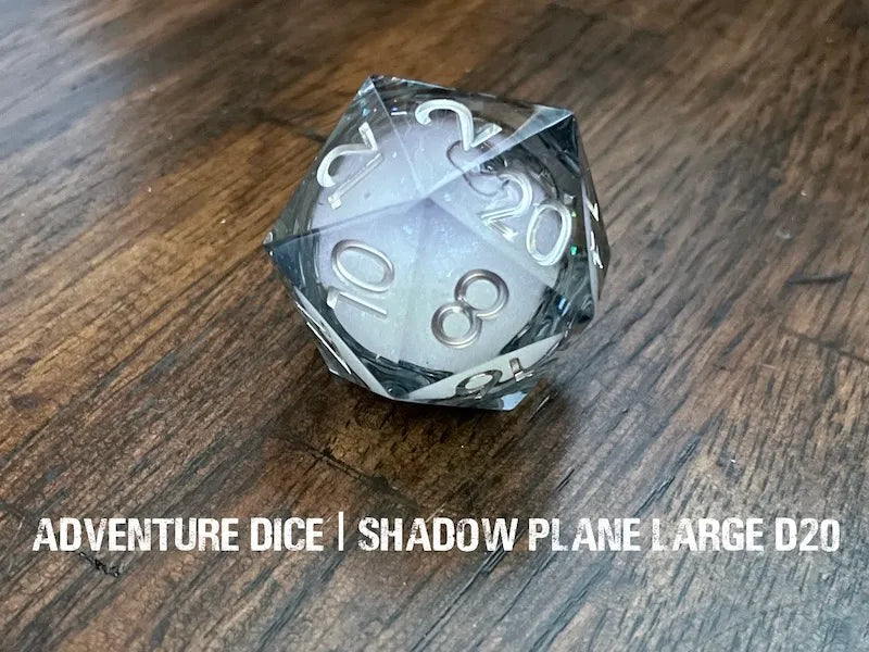 Adventure Dice: Premium Resin d20 - Shadow Plane