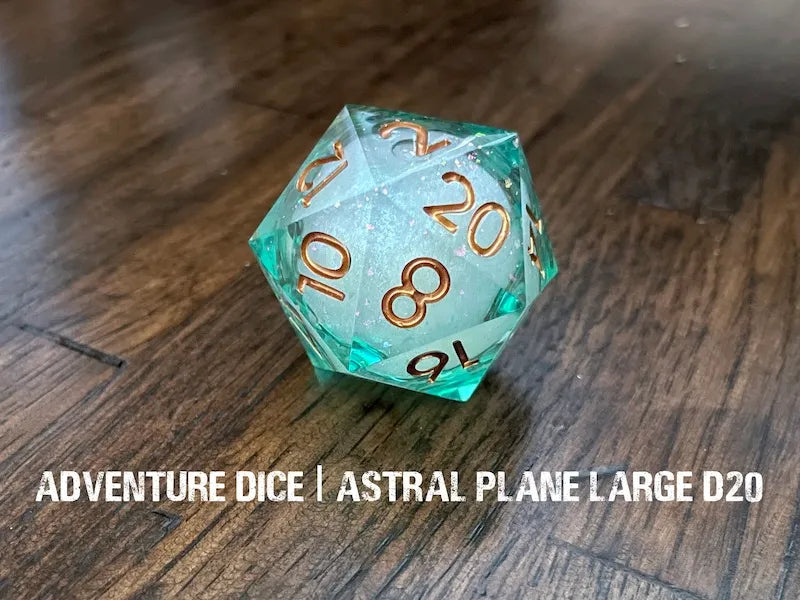 Adventure Dice: Premium Resin d20 - Astral Plane