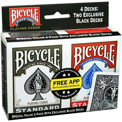 Board Game - Bicycle Playing Cards - 4 Pack