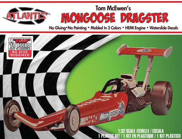 Model Kit - Atlantis - Tom McEwen's Mongoose Dragster | Event Horizon Hobbies CA