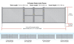 Scenic Accents - N Scale - Chain Link Fence | Event Horizon Hobbies CA