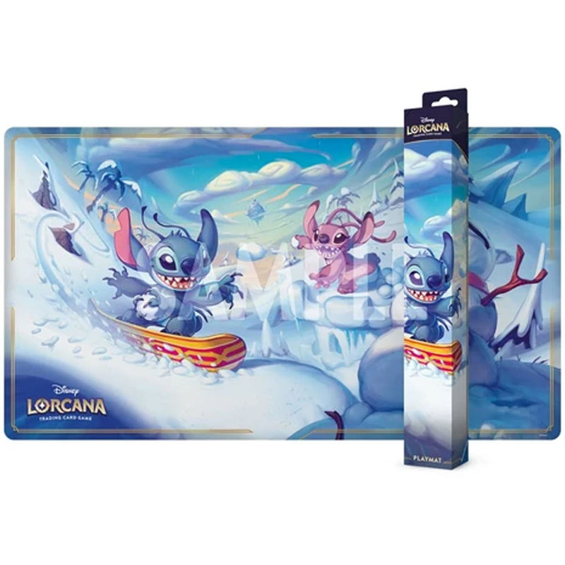 Playmat - Disney Lorcana - Hyperia City - Snowboarding Stitch