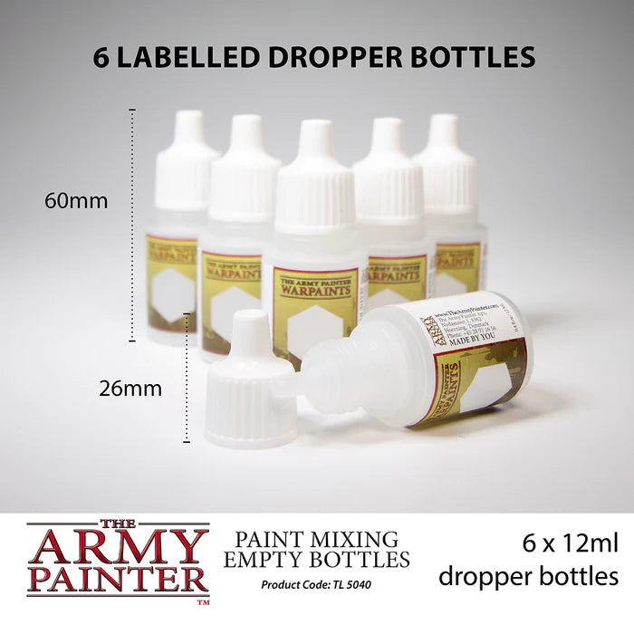 The Army Painter - Empty Paint Mixing Bottles | Event Horizon Hobbies CA