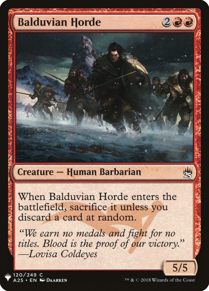 Balduvian Horde [Mystery Booster] | Event Horizon Hobbies CA