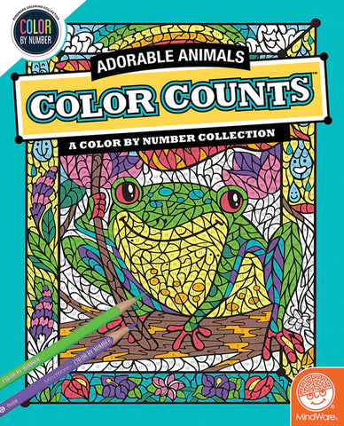 MindWare - Color by Number - Adorable Animals