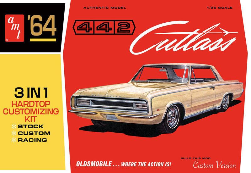 Model Kits - AMT - '64 Oldsmobile Cutlass 442 Hardtop 1/25