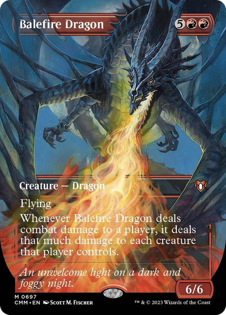 Balefire Dragon (Borderless Alternate Art) [Commander Masters] | Event Horizon Hobbies CA