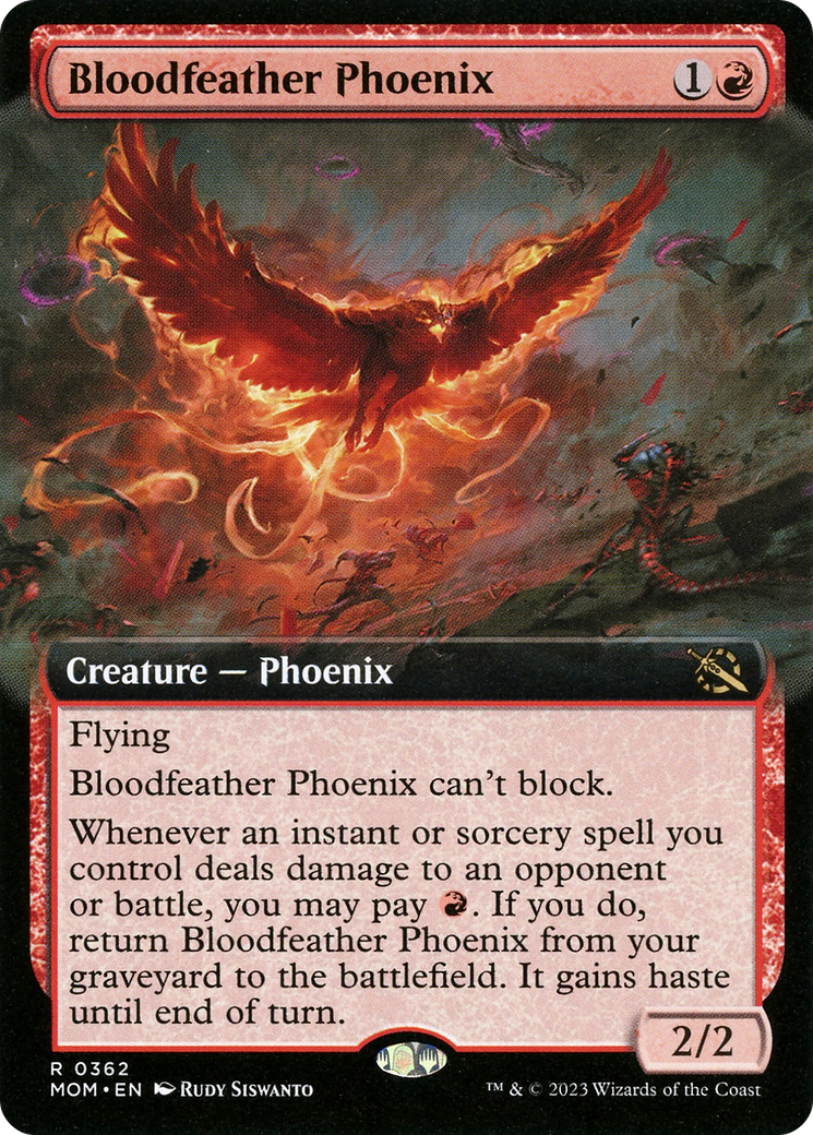 Bloodfeather Phoenix (Extended Art) [March of the Machine] | Event Horizon Hobbies CA