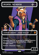 Splinter, the Mentor (0089) (Borderless) (Surge Foil) [Teenage Mutant Ninja Turtles Commander]