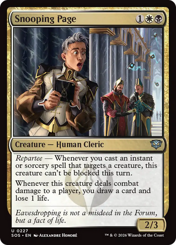 Snooping Page [Secrets of Strixhaven]