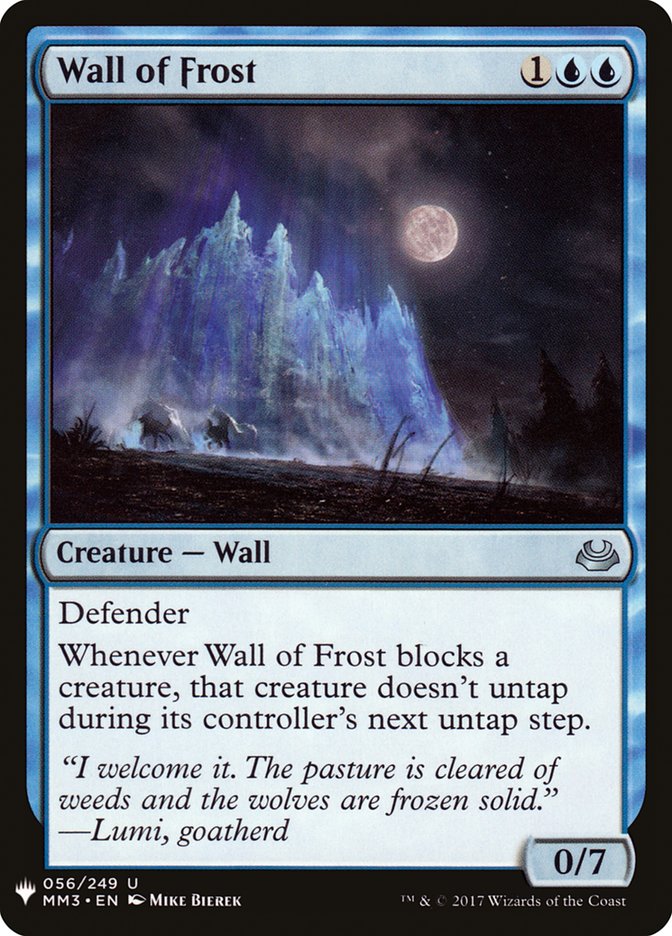 Wall of Frost [Mystery Booster] | Event Horizon Hobbies CA