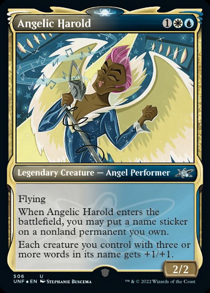 Angelic Harold (Showcase) (Galaxy Foil) [Unfinity] | Event Horizon Hobbies CA