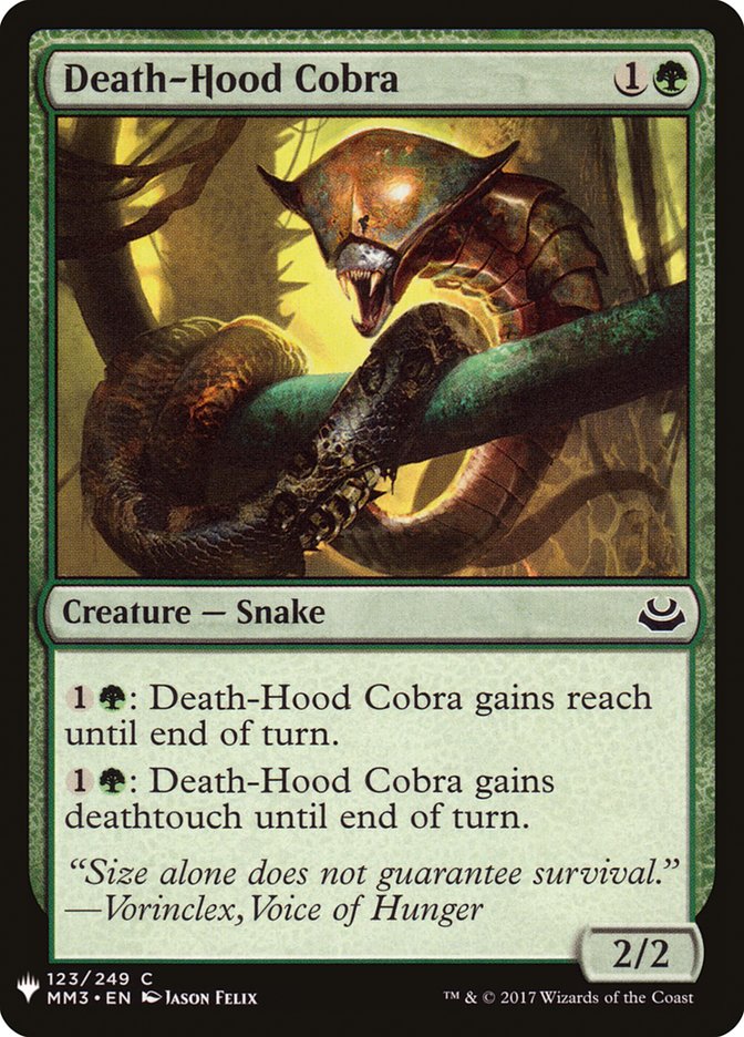 Death-Hood Cobra [Mystery Booster] | Event Horizon Hobbies CA