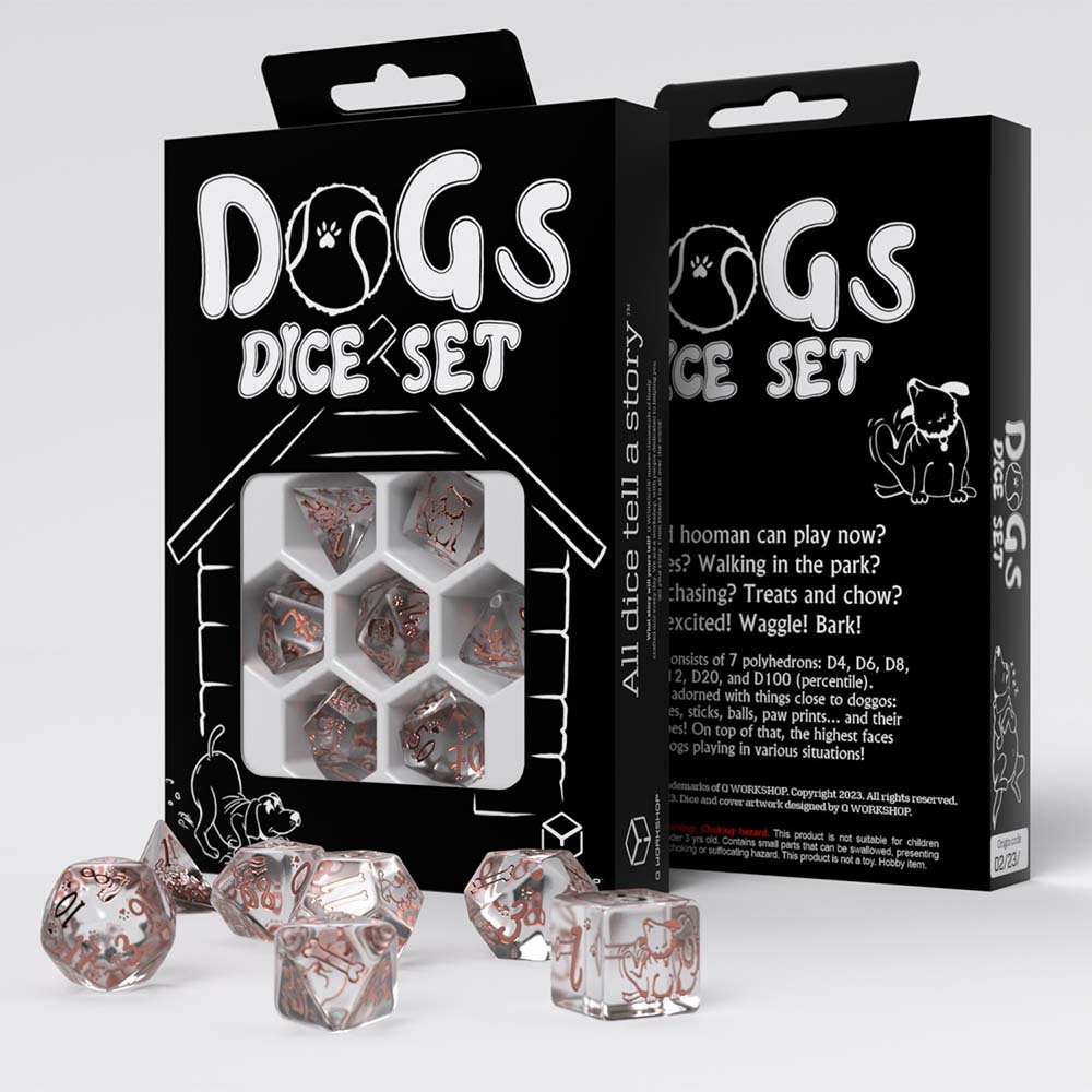 Dice Set - Dogs Dice Set - Bubbles | Event Horizon Hobbies CA