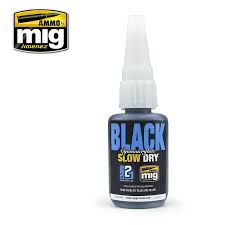 Ammo MIG - Slow Dry Black Super Glue