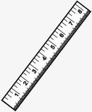 Aluminum Ruler - (12"-30.5cm)