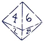 Dice - Chessex Assorted Random D8 - Signature