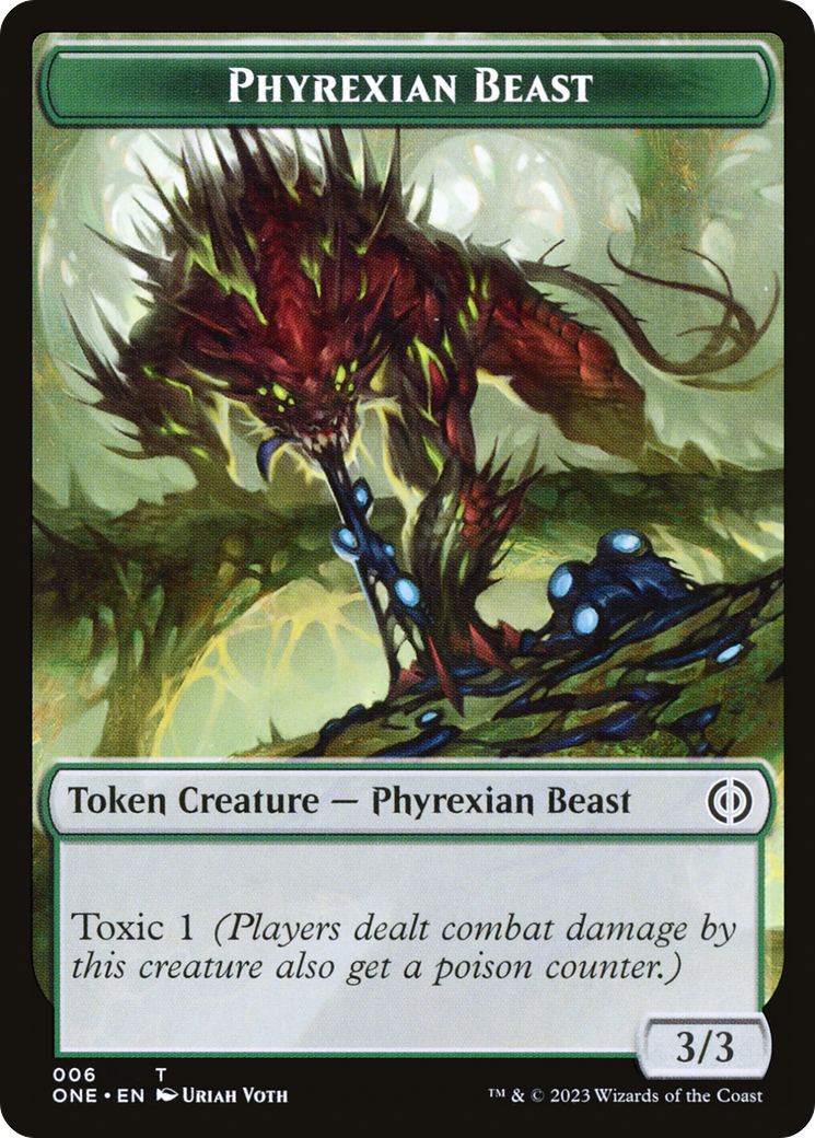 Phyrexian Goblin // Phyrexian Beast Double-Sided Token [Phyrexia: All Will Be One Tokens] | Event Horizon Hobbies CA