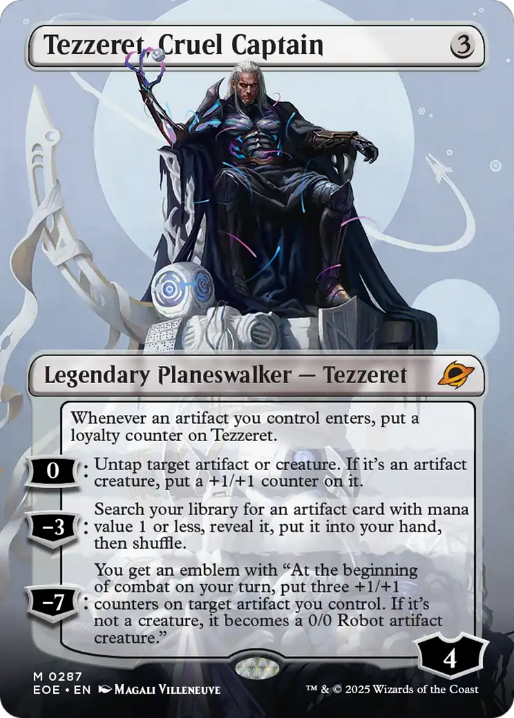 Tezzeret, Cruel Captain (Borderless) [Edge of Eternities]