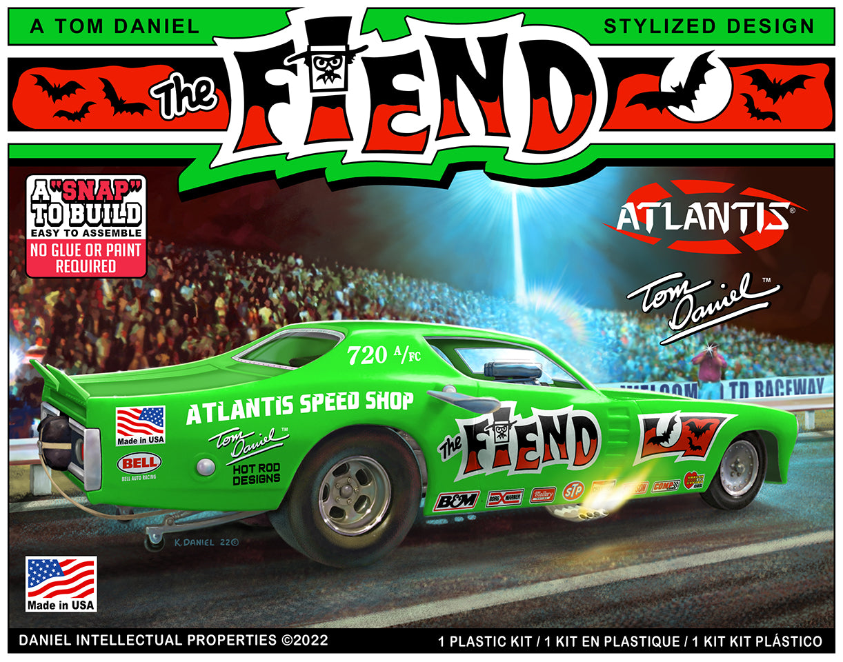 Model Kit - Atlantis - Snap Tom Daniel Fiend Funny Car | Event Horizon Hobbies CA