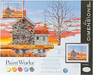PaintWorks - Paint By Numbers - Home at Sunset | Event Horizon Hobbies CA