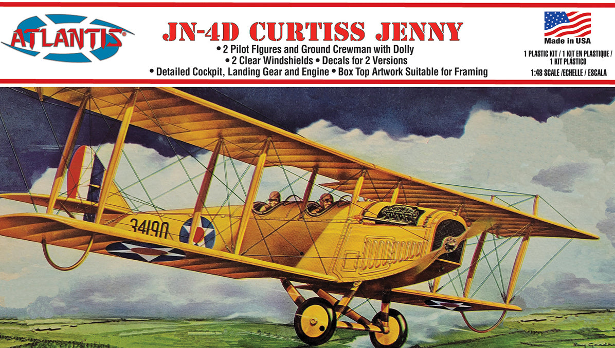 Model Kit - Atlantis - Curtiss Jenny JN-4D | Event Horizon Hobbies CA