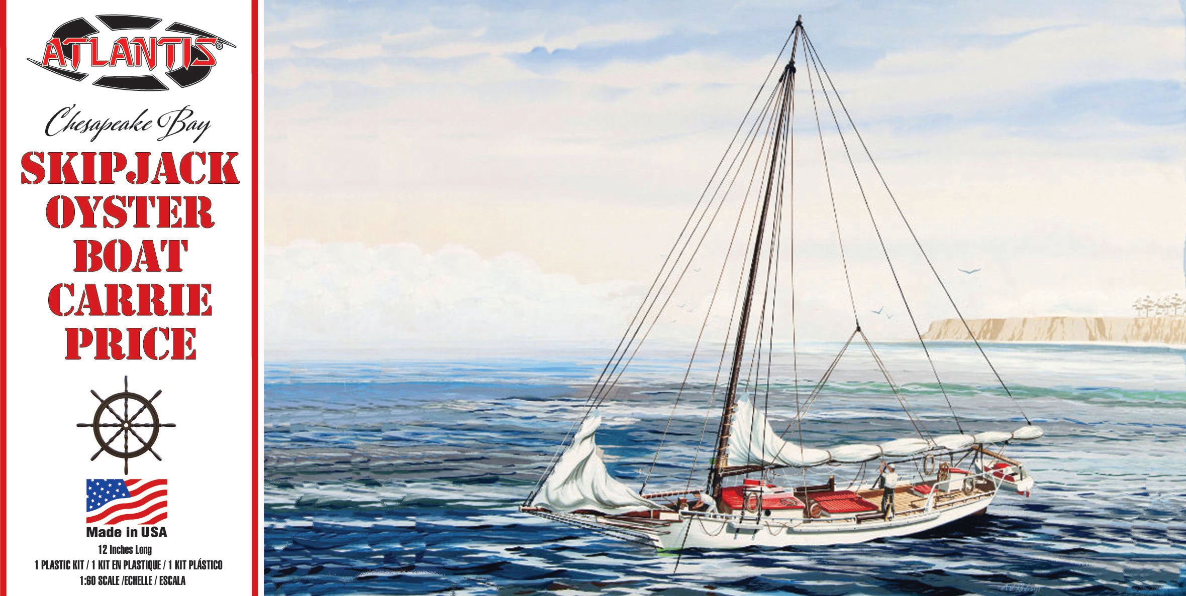 Model Kit - Atlantis - Chesapeake Bay Skipjack Oyster Boat | Event Horizon Hobbies CA