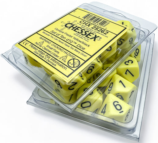 Dice - Chessex - D10 (10pc) - Opaque