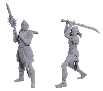 D&D -WizKids Minitures - BG Lae'zel & Snowheart