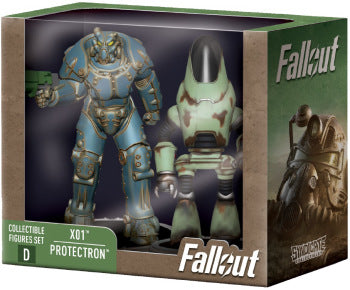 Syndicate Collectibles - Fallout Mini Statue "3 - X01 & Protectron (3pk)