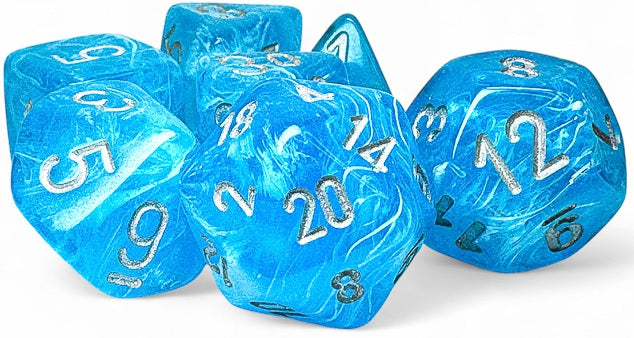Dice - Luminary 7 - Die Set Mega-Hedral - Sky/Silver
