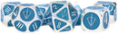 Dice - Tales of the Valiant - Metal Dice Light Blue/Silver