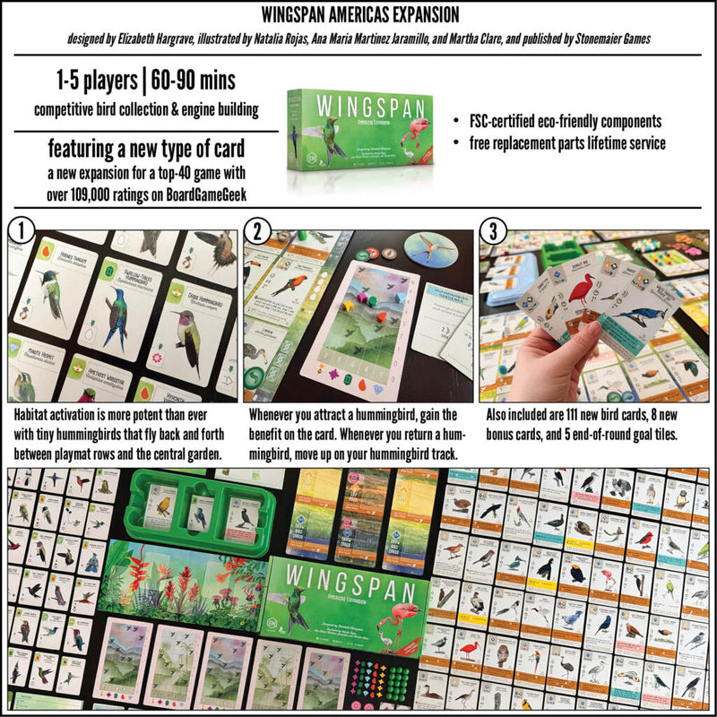 Boardgames - Wingspan Americas Expansion