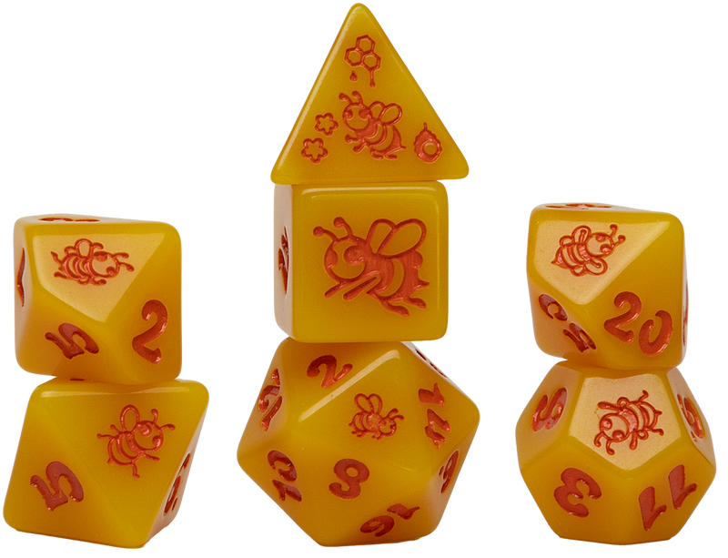 Dice - Sirus Dice - Animals Golden Buzz (7-die set)
