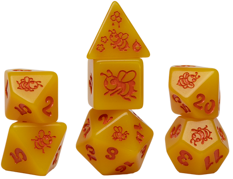 Dice - Sirus Dice - Animals Golden Buzz (7-die set)