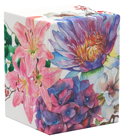 Deck Box - UG - Boulder Deck Case - Floral Places - Lotus Bloom (100+ CT)