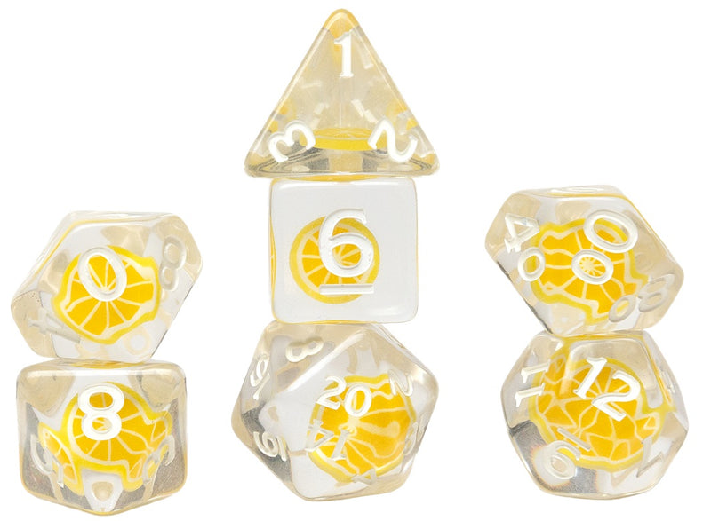 Dice - Sirus Dice - Fruit Slice Lemon (7-die set)