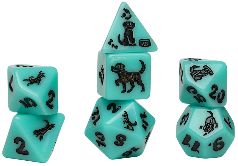 Dice - Sirus Dice - Animals Seafoam Shepherd (7-die set)