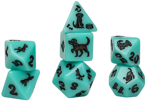 Dice - Sirus Dice - Animals Seafoam Shepherd (7-die set)
