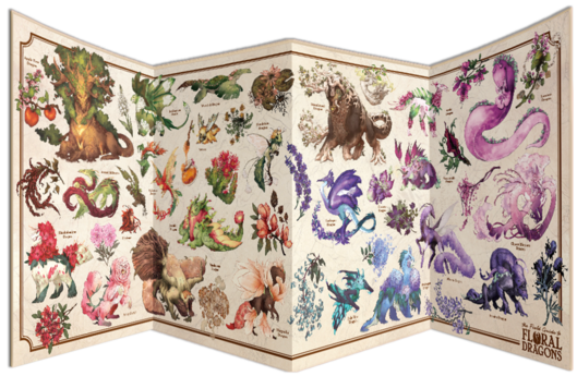 Roleplaying - The Field Guide Floral Dragons - GM Screen