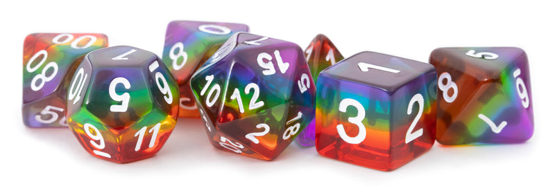 Dice - MDG -  Transparent Rainbow
