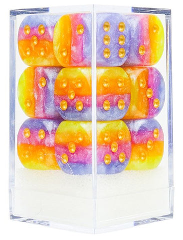 Dice - Chessex - 16mm D6 (12pc) - Tahitian Sunset