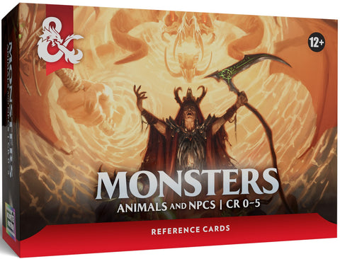 Roleplaying Game - D&D Reference Cards - Monsters - Animals and NPCS