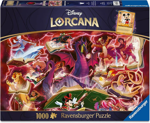 Puzzles - Ravensburger - Lorcana: Glimmers of the Realm - Ruby (1000pc)
