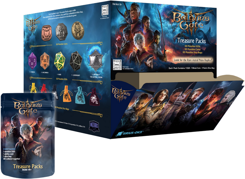 D&D Baldur's Gate 3 - Treasure Pack - Countertop Display