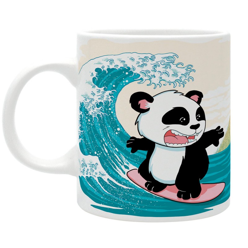 THE GOOD GIFT MUG SURFING PANDA 11 OZ